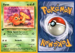 Pokemon TCG Paras Neo Revelation 47/64 Regular 1st Edition Common - Image 1