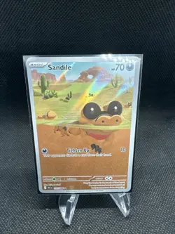 Pokemon TCG - Sandile - 135/086 - Illustration Rare - SV: Black Bolt - Image 1