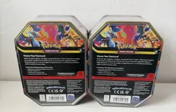 Pokemon Mega Charizard X + Y Mega EX Tins BUNDLE SET OF 2 Tins New/Sealed - Image 2