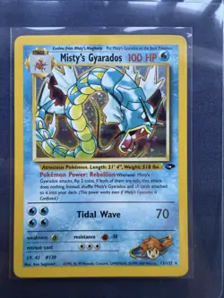 🌊 MISTY’S GYARADOS 13/132 HOLO RARE – GYM CHALLENGE – WOTC VINTAGE POKEMON 🌊 - Image 1