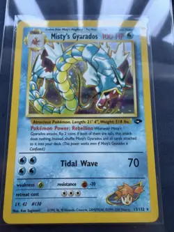 🌊 MISTY’S GYARADOS 13/132 HOLO RARE – GYM CHALLENGE – WOTC VINTAGE POKEMON 🌊 - Image 3