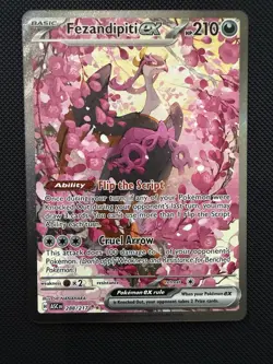 Pokemon TCG Fezandipiti ex 288/217 Special Illustration Rare Ascended Heroe NM/M - Image 1