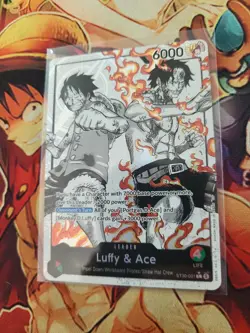 1x ST30-001 Luffy & Ace Alt Art Leader (Parallel) Eng One Piece TCG! Fast Ship - Image 3