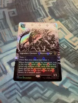 Showcase Step-and-Compleat Foil Karumonix, the Rat King NM- Unplayed Phyrexia - Image 2