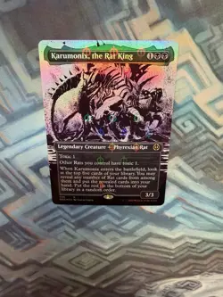 Showcase Step-and-Compleat Foil Karumonix, the Rat King NM- Unplayed Phyrexia - Image 3