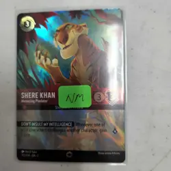 Lorcana FOIL Shere Khan - Menacing Predator (Enchanted) Rise of the Floodborn - Image 1