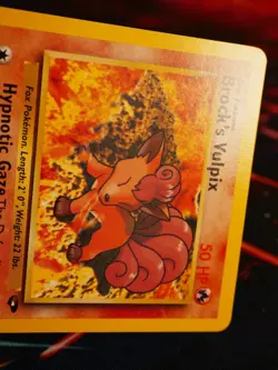 MP Pokemon (W Stamp) BROCK'S VULPIX Card GYM CHALLENGE Set 37/132 Wizard Promo#1 - Image 4