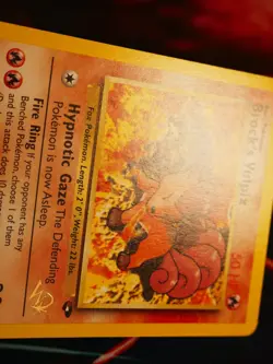 MP Pokemon (W Stamp) BROCK'S VULPIX Card GYM CHALLENGE Set 37/132 Wizard Promo#1 - Image 5