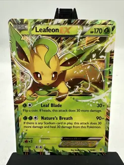 Pokemon TCG Leafeon EX 10/83 XY Generations Full Art Holo Ultra Rare NM- - Image 1