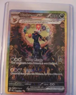 Pokemon TCG Umbreon ex 161/131 Sv: Prismatic Evolutions Holo NM fresh Pull Card - Image 2