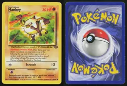 MANKEY 55/64 COMMON JUNGLE POKEMON UNLIMITED MP - Image 3