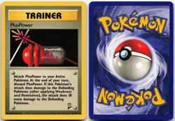 PLUSPOWER 84/102 UNCOMMON BASE SET UNLIMITED POKEMON MP - Image 3