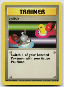 SWITCH 95/102 COMMON BASE SET UNLIMITED POKEMON LP - Image 1