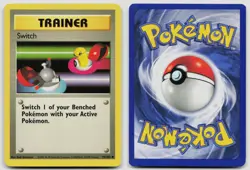 SWITCH 95/102 COMMON BASE SET UNLIMITED POKEMON LP - Image 3