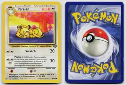 PERSIAN 42/64 UNCOMMON JUNGLE POKEMON UNLIMITED LP - Image 3