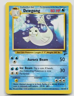 DEWGONG 36/130 UNCOMMON BASE SET 2 POKEMON MP - Image 1