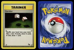 GAMBLER 60/62 COMMON FOSSIL POKEMON UNLIMITED MP - Image 3