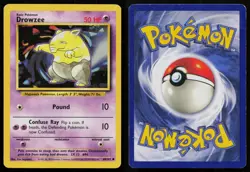 DROWZEE 49/102 COMMON BASE SET UNLIMITED POKEMON HP - Image 3