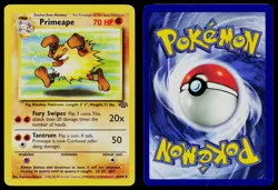 PRIMEAPE 43/64 UNCOMMON JUNGLE POKEMON UNLIMITED LP - Image 3