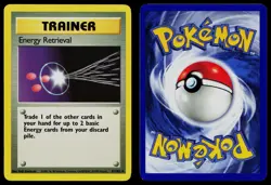 ENERGY RETRIEVAL 81/102 UNCOMMON BASE SET UNLIMITED POKEMON LP - Image 3