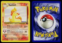 RAPIDASH 44/64 UNCOMMON JUNGLE POKEMON UNLIMITED LP - Image 3