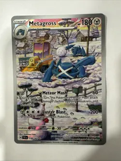Pokemon Metagross 178/162 SV05 Temporal Forces Illustration Rare Holo NM - Image 1