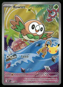 Rowlet 043 Holo Promo ME: Mega Evolution Promo Pokemon Near Mint - Image 1