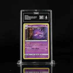 2017 GENGAR POKEMON SUN & MOON CRIMSON INVASION #38 -HOLO TAG 6 EX MT - Image 1