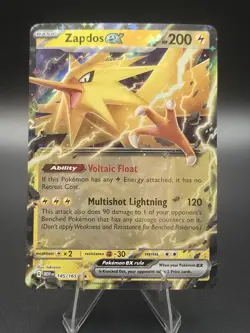 Zapdos ex 145/165 Sv: Scarlet & Violet 151 Holo Pokemon TCG - NM - Image 1