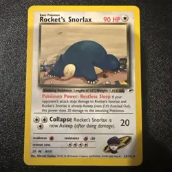 2000 Pokemon Gym Heroes Rocket's Snorlax 33/132 Excellent condition - Image 1