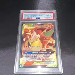 The Pokemon Company 2019 Cosmic Eclipse Charizard & Braixen GX 22/236 PSA 10 - Image 1
