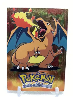 Charizard E6 of 12 Holo Foil 2nd Print - Topps Pokemon The First Movie - Image 1