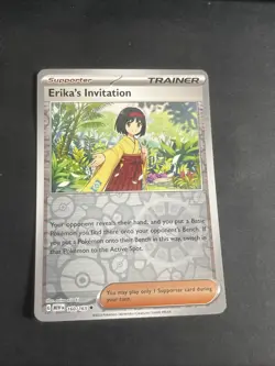 Pokemon Card - Erika's Invitation 160/165 151 Uncommon Reverse Holo Near Mint - Image 1