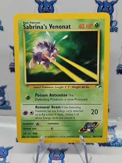 Sabrina's Venonat 96/132 Pokemon Gym Heroes MP - Image 1