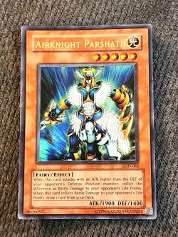 Yugioh! Airknight Parshath LOD-062 Ultra Rare Holo Unlimited Edition [MP-HP] - Image 1