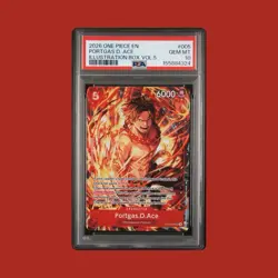 2026 One Piece Promos Portgas D. Ace Illustration Box Vol.5 PSA 10 #005 - Image 1