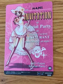 One Piece Gummy Card Special Party Nami Wedding - Image 2