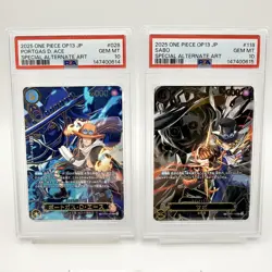 PSA 10 Ace Sabo SP Sequential Number Set ONE PIECE Card Japanese - Image 2