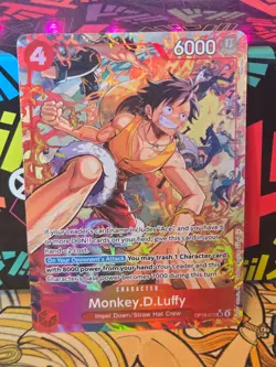 IN HAND! Monkey D Luffy Alt Art OP16-015 One Piece Time of Battle ENGLISH - Image 1