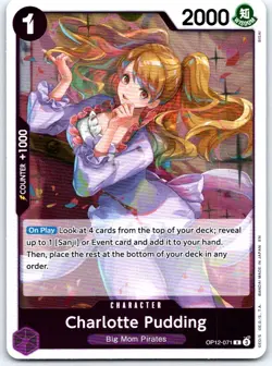 Charlotte Pudding OP12-071 Rare Legacy of the Master One Piece Foil NM - Image 1
