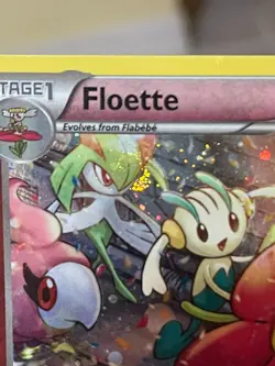 POKEMON FLOETTE XY139 PROMO BLACK STAR COSMOS HOLOFOIL WITH BIG SWIRL NM CARD - Image 4
