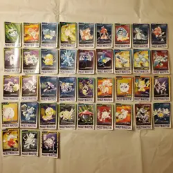 Pokemon Carddass 39 Card Lot Trading Card Set Poor Condition Vintage - Image 1