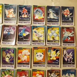Pokemon Carddass 39 Card Lot Trading Card Set Poor Condition Vintage - Image 4