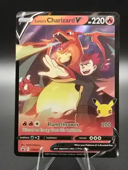 Lance's Charizard V SWSH133 SWSH: Sword & Shield Promo Cards Holo Pokemon - NM - Image 1