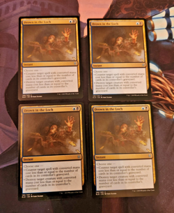 Mtg - x4 Drown in the Loch Playset - Throne of Eldraine - Magic the Gathering - Image 1