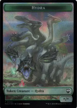MTG Hydra (Ripple Foil) // Boar Double-Sided Token Foil NM MH3 Commander - Image 1