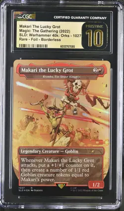 KRENKO, TIN STREET KINGPIN Secret Lair Foil Makari CGC 10 Pristine MTG - Image 1