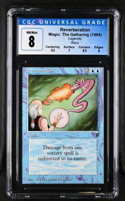 REVERBERATION Legends Rare Reserved List CGC 8 MTG [Nostalgium] - Image 1