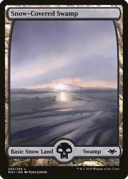 MTG Snow-Covered Swamp Full Art ** Modern Horizons ** English - Image 1