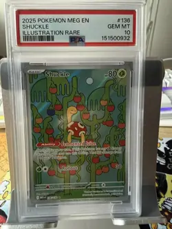 POKEMON TCG Shuckle 136/132 - (Mega Evolution) - PSA 10 - Image 1
